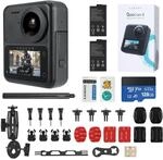 KanDao QooCam 3 Action Kamera, Motorrad Combo