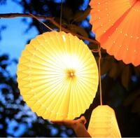 hellum LED Lampion Sunny, wei&szlig;er Lampion au&szlig;en wetterfest Strombetrieben, &Oslash; 60cm,