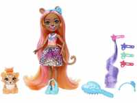 Enchantimals Glam Party Deluxe Hair - Puppe mit Zemirah Zebra, Gillian Giraffe oder