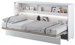 MEBLINI Schrankbett Bed Concept - Wandbett mit Lattenrost - Klappbett mit Schrank -