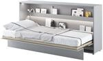 MEBLINI Schrankbett Bed Concept - Wandbett mit Lattenrost - Klappbett mit Schrank -