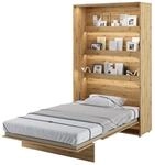 MEBLINI Schrankbett Bed Concept - Wandbett mit Lattenrost - Klappbett mit Schrank -