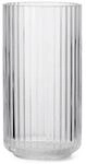 Lyngby Porcel&aelig;n Vase H25 cm Lyngby aus mundgeblasenem Glas zeitlos, klar