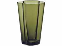 Iittala Vase Aalto 220 mm Grün aus Glas