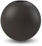 Cooee Design Ball-Vase aus Porzellan in der Farbe Schwarz Handgefertigt, Ma&szlig;e: 10cm