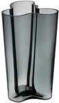 Iittala Vase Aalto 251 mm Grau aus Glas