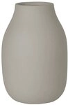 blomus Vase -COLORA- | Blumenvase aus Keramik | Farbe Mourning Dove | Gr&ouml;&szlig;e S