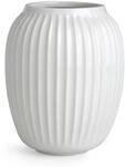 K&auml;hler Vase H21 cm Hammersh&oslash;i d&auml;nisches Design f&uuml;r Blumen Handarbeit, Weiss