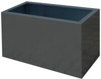 Palatino Exclusive Line Hochbeet/Pflanzk&uuml;bel LOTTE aus verz. Stahl anthrazit 80 x