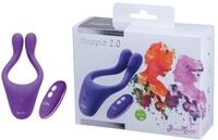 Doppio 2.0 Multi-Use Couples Vibrator with Wireless Remote Control Purple Os