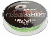 DAIWA Tournament 8 Braid EVO 0.14mm 10,2kg 1000m ch Geflochtene Schnur
