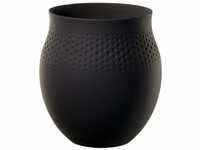 Villeroy und Boch Collier Noir Vase Perle No. 1, 16,5 x 16,5 x 17,5 cm, Premium