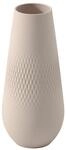 Villeroy & Boch - Manufacture Collier Vase Carr&eacute; Hoch Beige, Blumenvase Modern, Deko