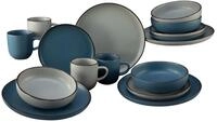 CreaTable, 21016, Serie Modern Scandic blue-grey, 16-teiliges Geschirrset,