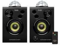 Hercules DJSpeaker 32 Party: 2 x 15 Watt aktive Monitor-Lautsprecher mit integrierter