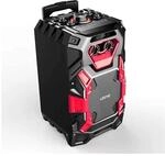 LEICKE Tragbar Karaoke Lautsprecher Bluetooth, PA DJ Anlage Kabellos Party