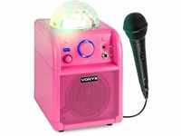 Vonyx SBS50P Karaoke Box mini Blockrocker Lautsprecher, Karaoke Maschine mit 1