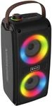 Denver BTV-230 Bluetooth Lautsprecher mit RGB Lichteffekten, Wiederaufladbarem Akku,