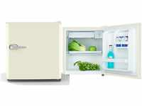 PKM Retro Mini Kühlschrank 46 Liter Kühlbox Tischkühlschrank kompakt in drei