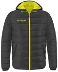 Givova, weste holland, dunkelgrau /gelb fluo, 2XL