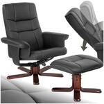 tectake&reg; Fernsehsessel mit Hocker, Relaxsessel mit Liegefunktion, TV Sessel...