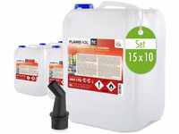 Höfer Chemie 150 L FLAMBIOL® Bioethanol 99,9% Hochrein (15 x 10 L) für...