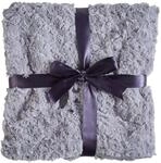 Nobby 70979-17 Kuscheldecke Fleece Plaid Super Soft, 60 x 85 cm, hellgrau