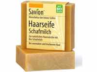 Haarseife Schafmilch, Savion, für normales und trockenes Haar, Palmölfrei,...