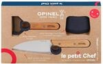 Opinel Le Petit Chef K&uuml;chenmesser-Set f&uuml;r Kinder, 3-teilig, in Blau, Kochmesser,
