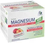 Magnesium 400 + Vitamin B-Komplex direkt mit leckerem Pfirsich-Maracuja Geschmack -