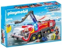 Playmobil 71371 Flughafenl&ouml;schfahrzeug mit Licht und Sound
