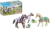 PLAYMOBIL Horses of Waterfall 71356 3 Pferde: Morgan, Quarter Horse & Shagya Araber,