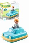 PLAYMOBIL 1.2.3 71323 Push & Go Car, Spielzeugauto mit Schwungradmotor, Lernspielzeug
