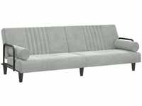 vidaXL Schlafsofa mit Armlehnen, Sofa mit verstellbaren Rückenlehnen, Couch...
