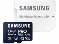 Samsung PRO Ultimate microSD Speicherkarte, 256 GB, UHS-I U3, 200 MB/s Lesen, 130