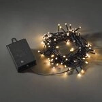 Konstsmide LED Lichterkette, mit an/aus Schalter, Lichtsensor, 6h und 9h Timer, 80