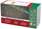 Konstsmide LED Tropfenlichterkette, 50 bernsteinfarbene Dioden, 3V Innentrafo,