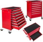 Werkstattwagen Werkzeugwagen Schubladenwagen "Kimi" 7 Schubladen rot 69x33,5x76