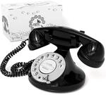 Opis FunkyFon Cable : Das Nostalgie Retro Telefon mit W&auml;hlscheibe - Nachbau von