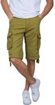 Alpha Industries Herren Jet Short F&uuml;r Cargos, Khaki Green, 32 EU