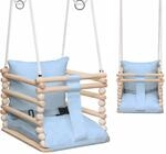 MAMOI&reg; Babyschaukel, Schaukel Indoor und Outdoor, Holzschaukel f&uuml;r Baby und...