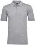 RAGMAN Herren Softknit-Poloshirt mit Zip Silbergrau-021, XXL