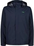CMP - Herrenjacke mit Kapuze und Druckkn&ouml;pfen, Schwarz Blau, 46