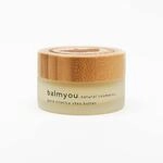 Balmyou reine unraffinierte Nilotica Sheabutter im Glastiegel mit Bambusdeckel,...