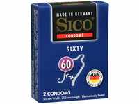 SICO 60 SIZE, 2er Packung Kondome - Made in Germany