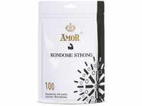 AMOR Premium Kondome Strong, Extra starke Wanddicke 0.08 mm, Ø 53 mm, 100...