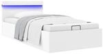 vidaXL Stauraumbett Hydraulisch LED Polsterbett Einzelbett Bett Schlafzimmerbett