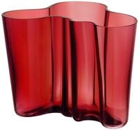 Iittala Vase Aalto 160 mm Rot aus Glas