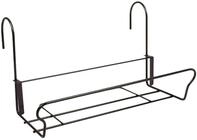 H.G. Balkonkastenhalter Universal mit Sicherheitshaken, Schwarz