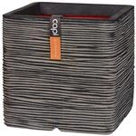 Capi Europe - Topf quadratisch Rib NL - 50x50 - Anthrazit - Blumentopf f&uuml;r den